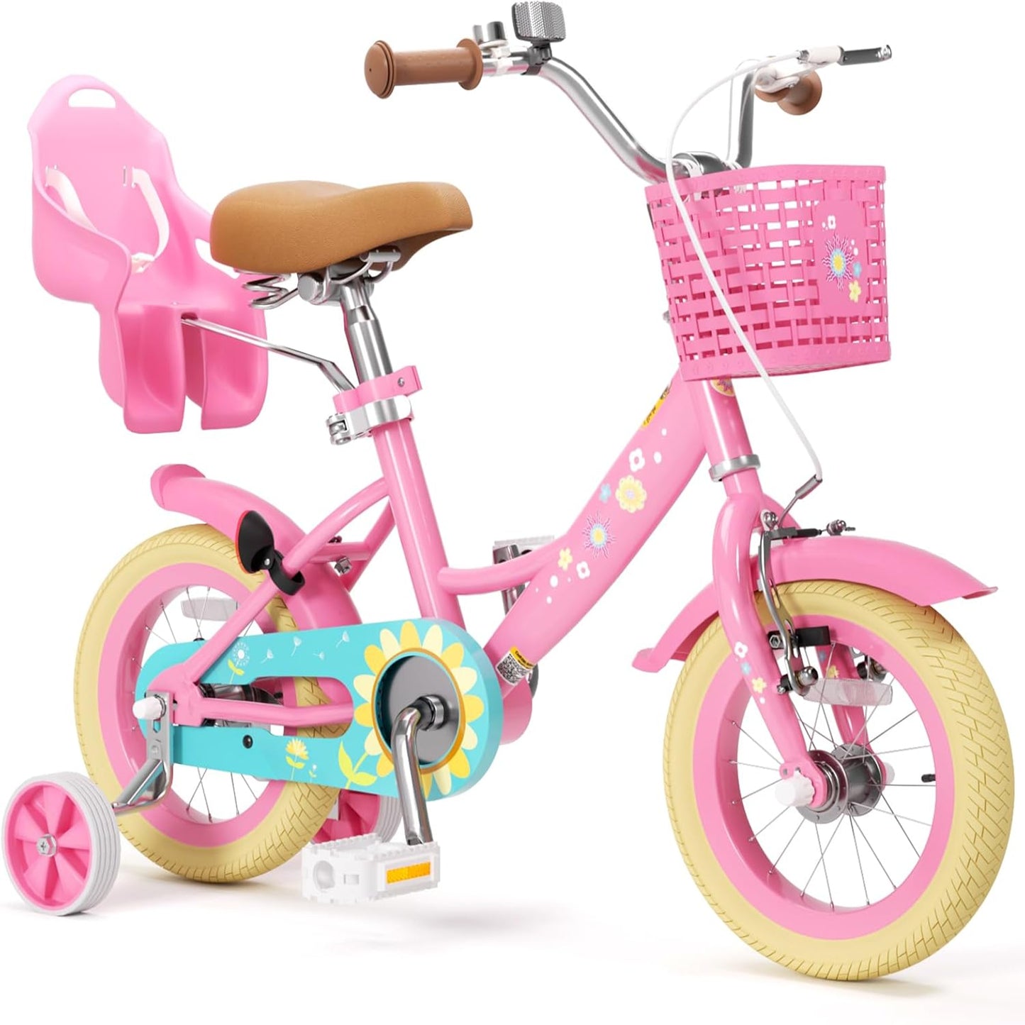 XJD Girls Bike Flower Pink